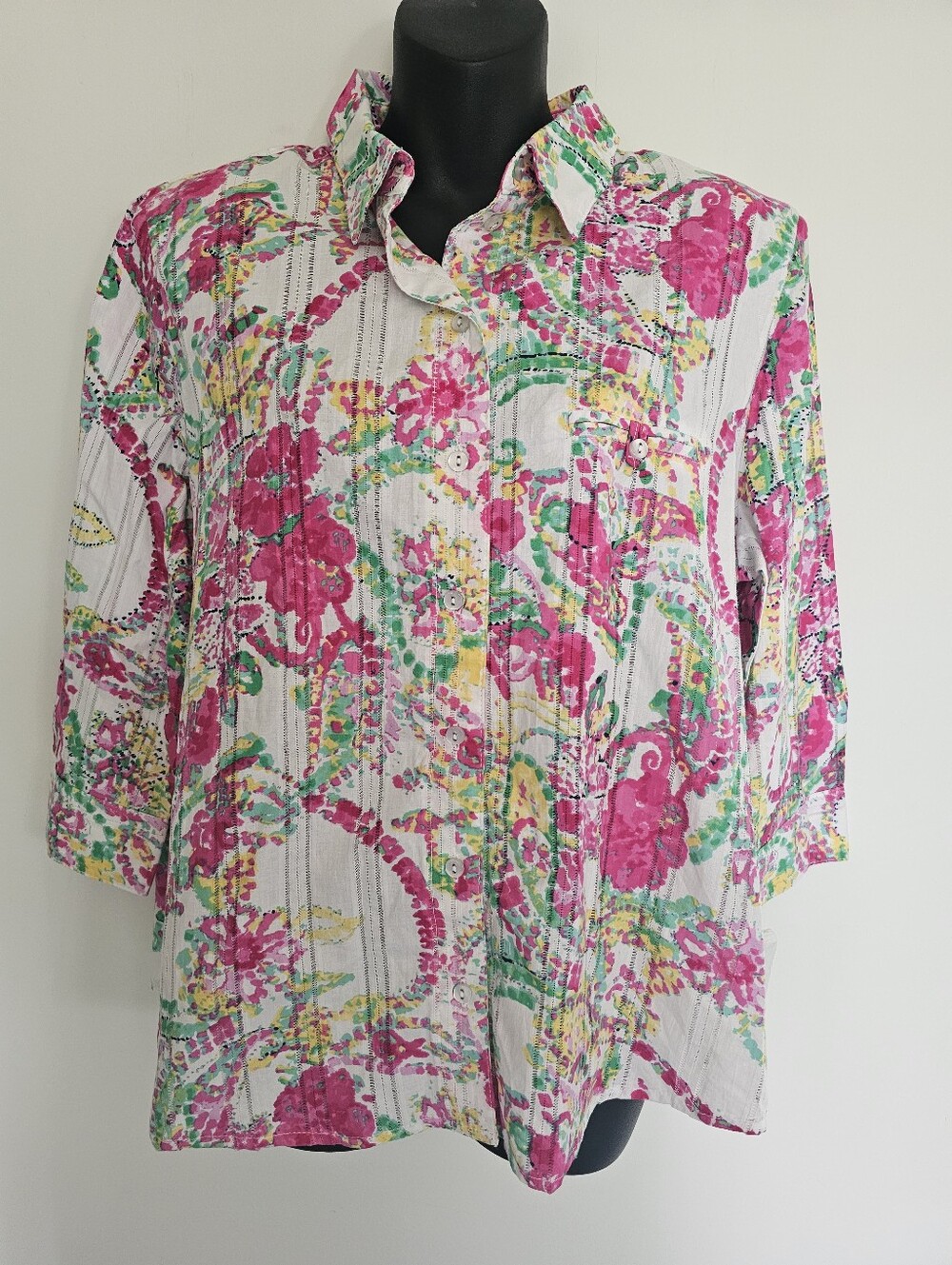 Alia Petite Button Down Top